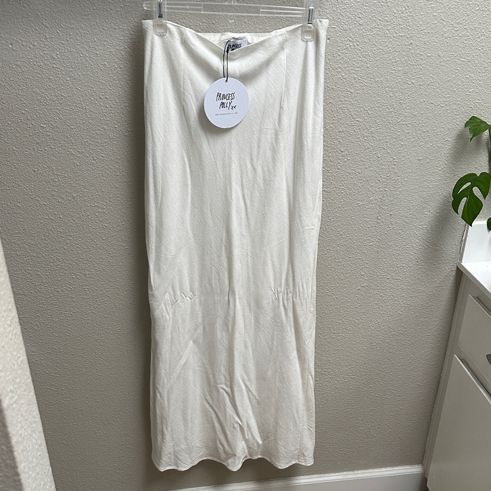 Princess Polly White Maxi Skirt